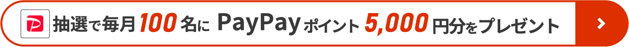 抽選で毎月10名にpaypay5,000円分をプレゼント